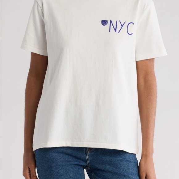 Wildfox NYC Ryan Ex-Boyfriend White Sleeve Tee Size M - Picture 3 of 11